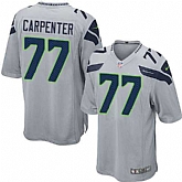 Nike Men & Women & Youth Seahawks #77 Carpenter Gray Team Color Game Jersey,baseball caps,new era cap wholesale,wholesale hats